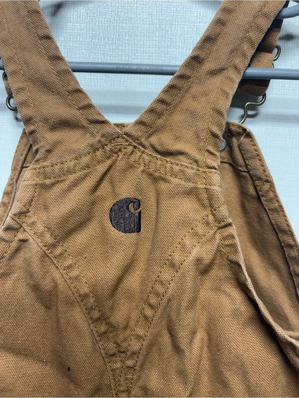 Carhartt Tan Brown Duck Carpenter Overalls